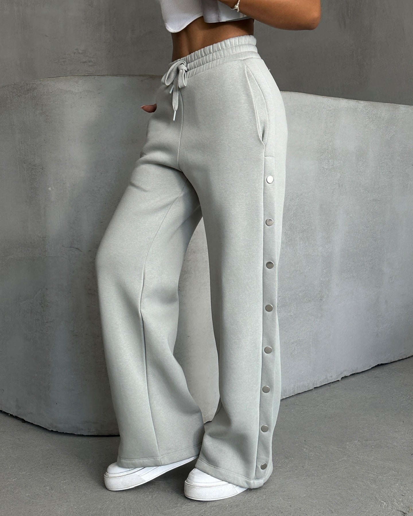 Pantalon avec boutons pression
