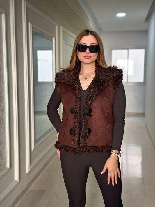 Veste sans manche double face