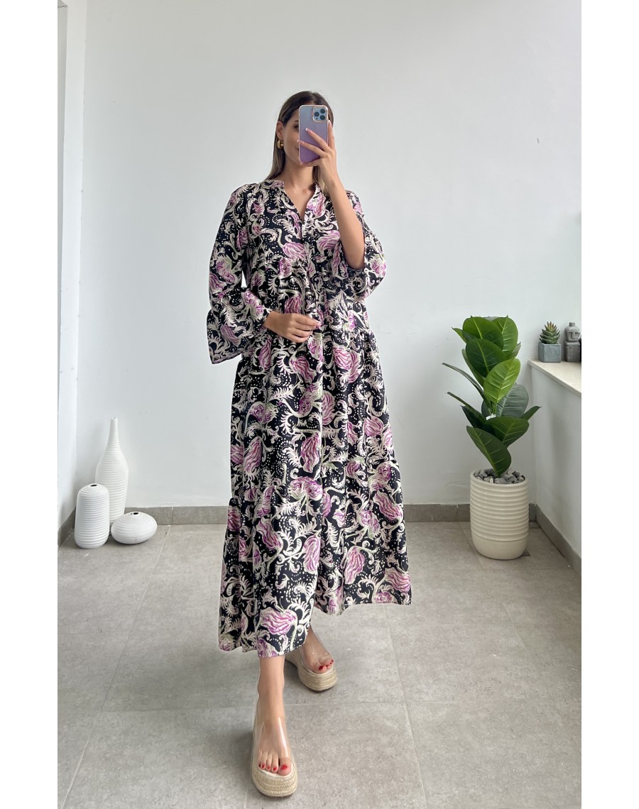 Robe gitane imprimée