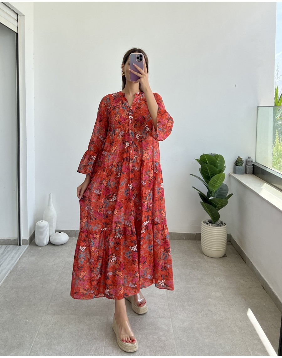 Robe gitane imprimée