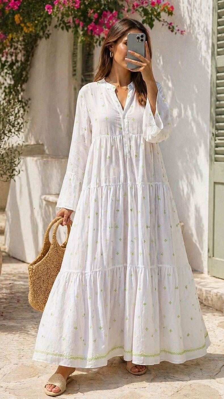 Robe Gitane Lin brodé